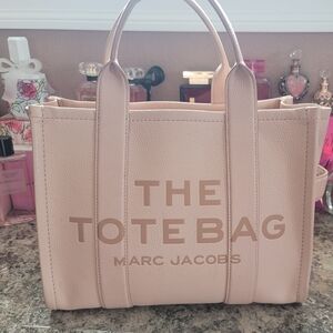 Marc Jacobs Light Pink Leather Tote Bag